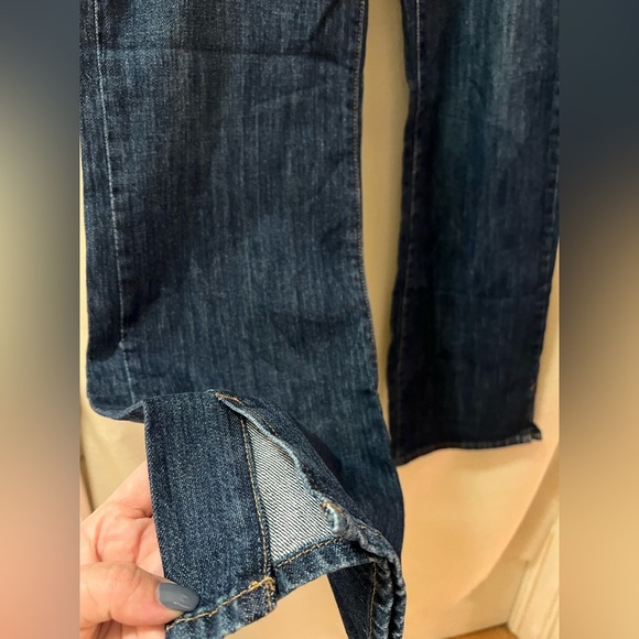 Eddie Bauer Dark Blue Denim Pants Size 12 NWOT - Picture 2 of 6